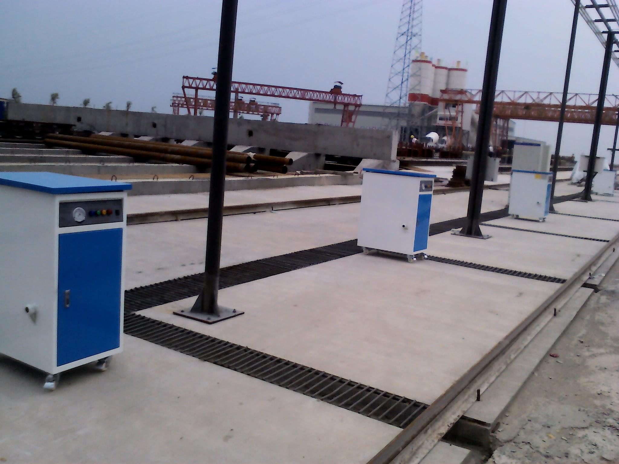 多标段混凝土预制养护，采用蒸汽发生器快速成型！